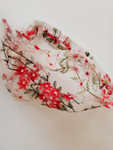 Cargar imagen en el visor de la galería, Embroidered Headband (Red Flowers)
