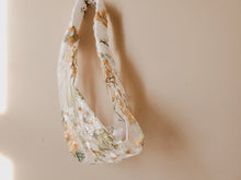 Load image into Gallery viewer, Embroidered Headband (Gold Flowers)
