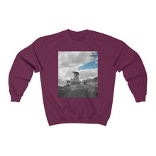 Load image into Gallery viewer, Alberta Series | The Hoodoos Crewneck Sweatshirt Maroon
