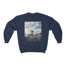 Load image into Gallery viewer, Alberta Series | The Hoodoos Crewneck Sweatshirt Navy

